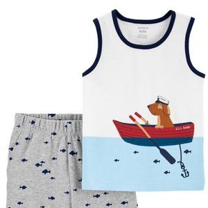 NWT Carter's Puppy Rowboat Outfit Set
